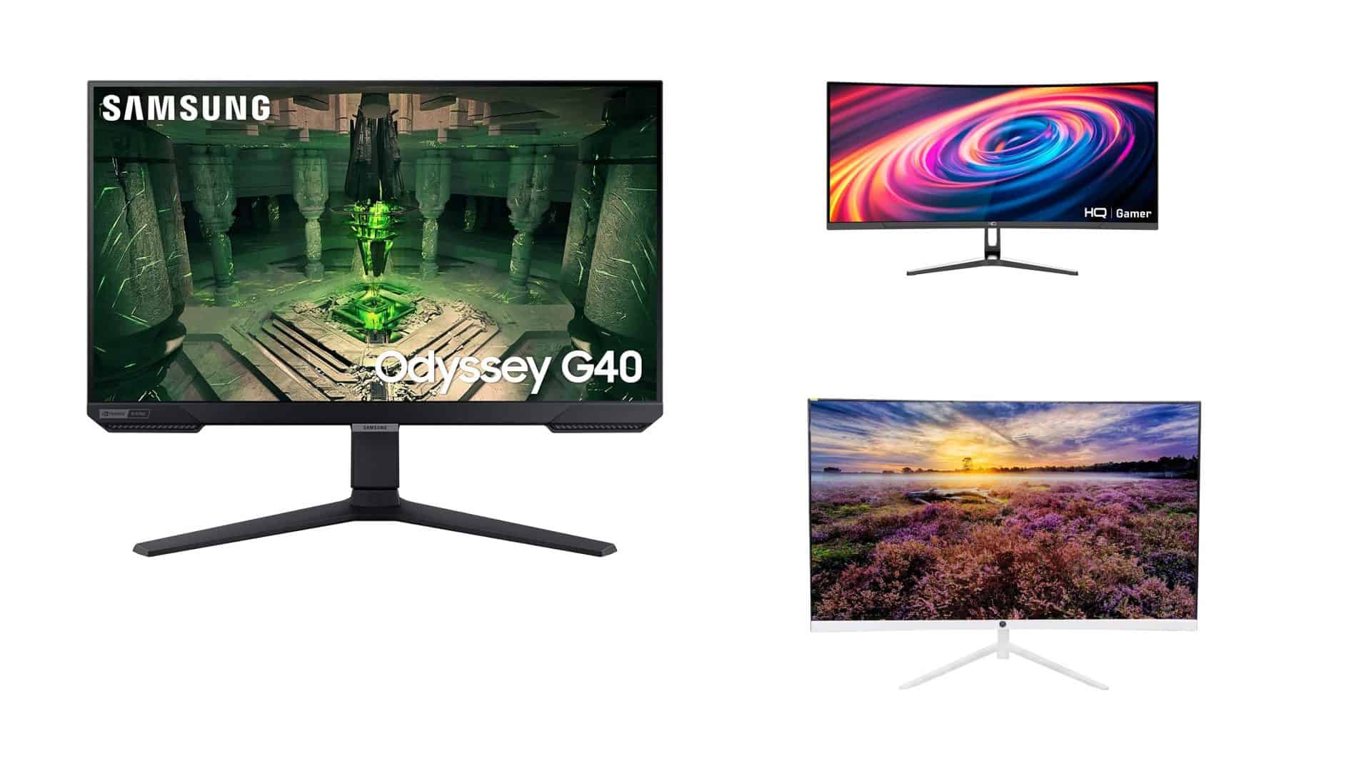 Monitores em oferta