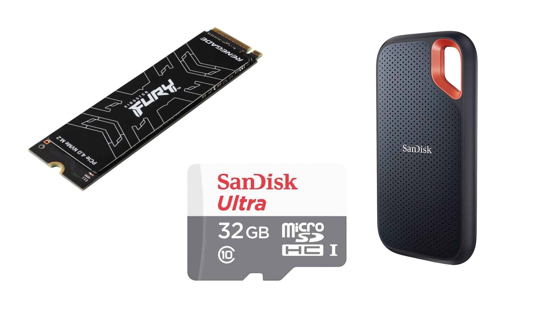 SSDs e micro SD em oferta