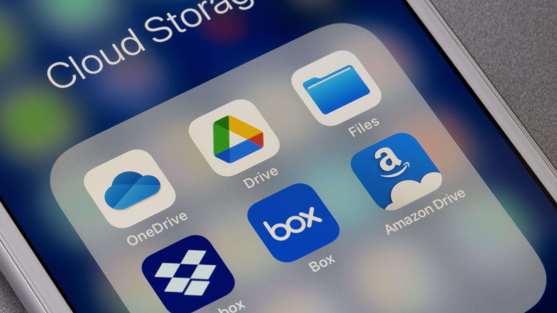 Aplicativos de armazenamento online