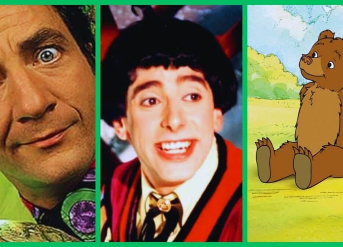 imagem mostra uma montagem com personagens icônicos da tv cultura: Da esquerda para a direita: Beakman (O Mundo de Beakman), Nino (Castelo Rá-Tim-Bum), e Pequeno Urso (O Pequeno Urso)