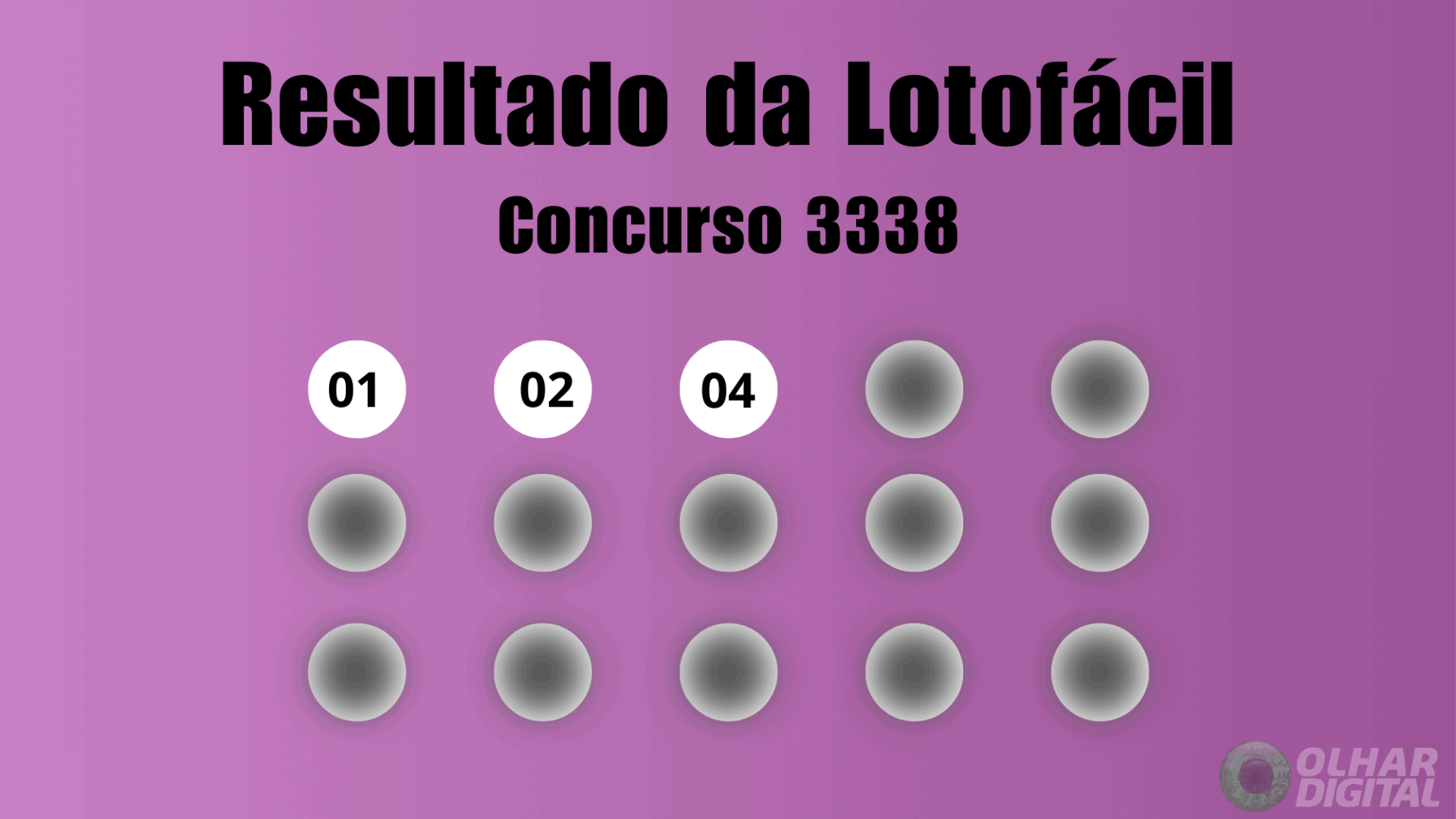 Resultado Lotofácil concurso 3338