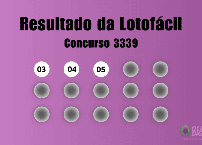 Resultado Lotofácil 3339