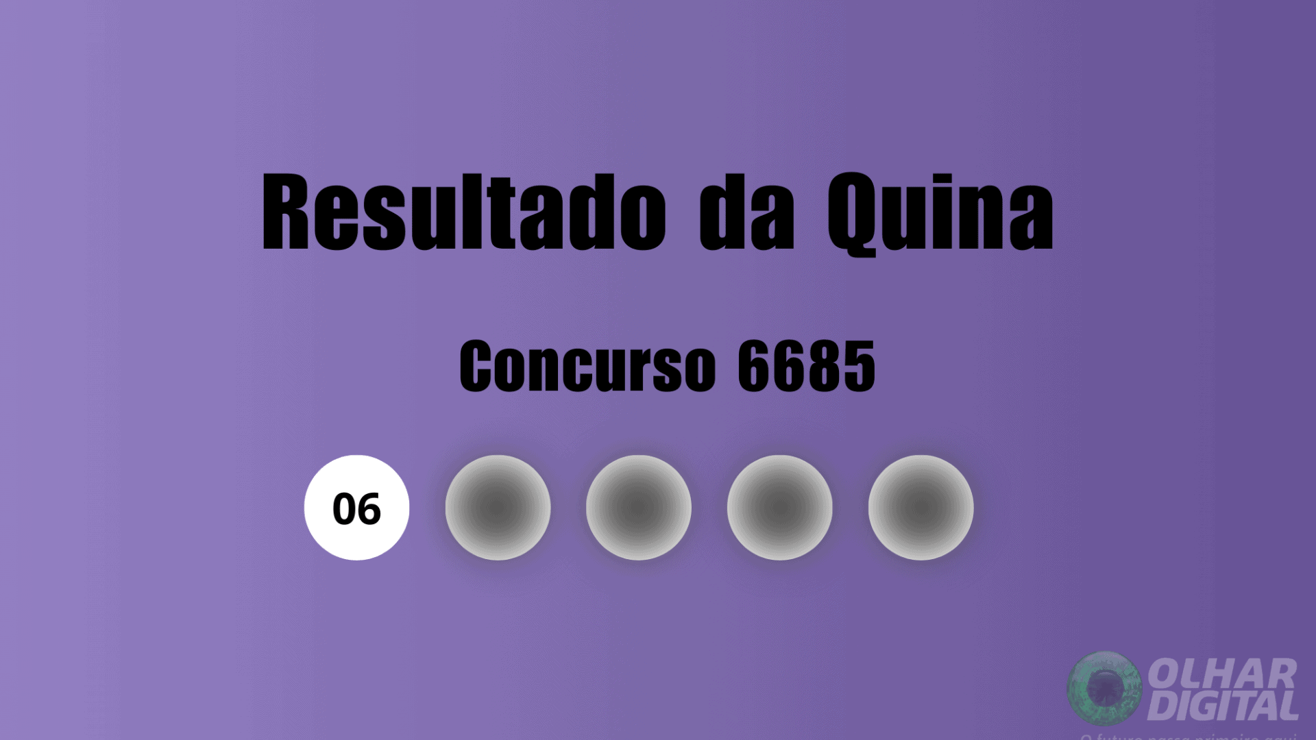 Resultado da Quina 6685