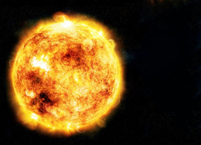 Sol visto do Espaço