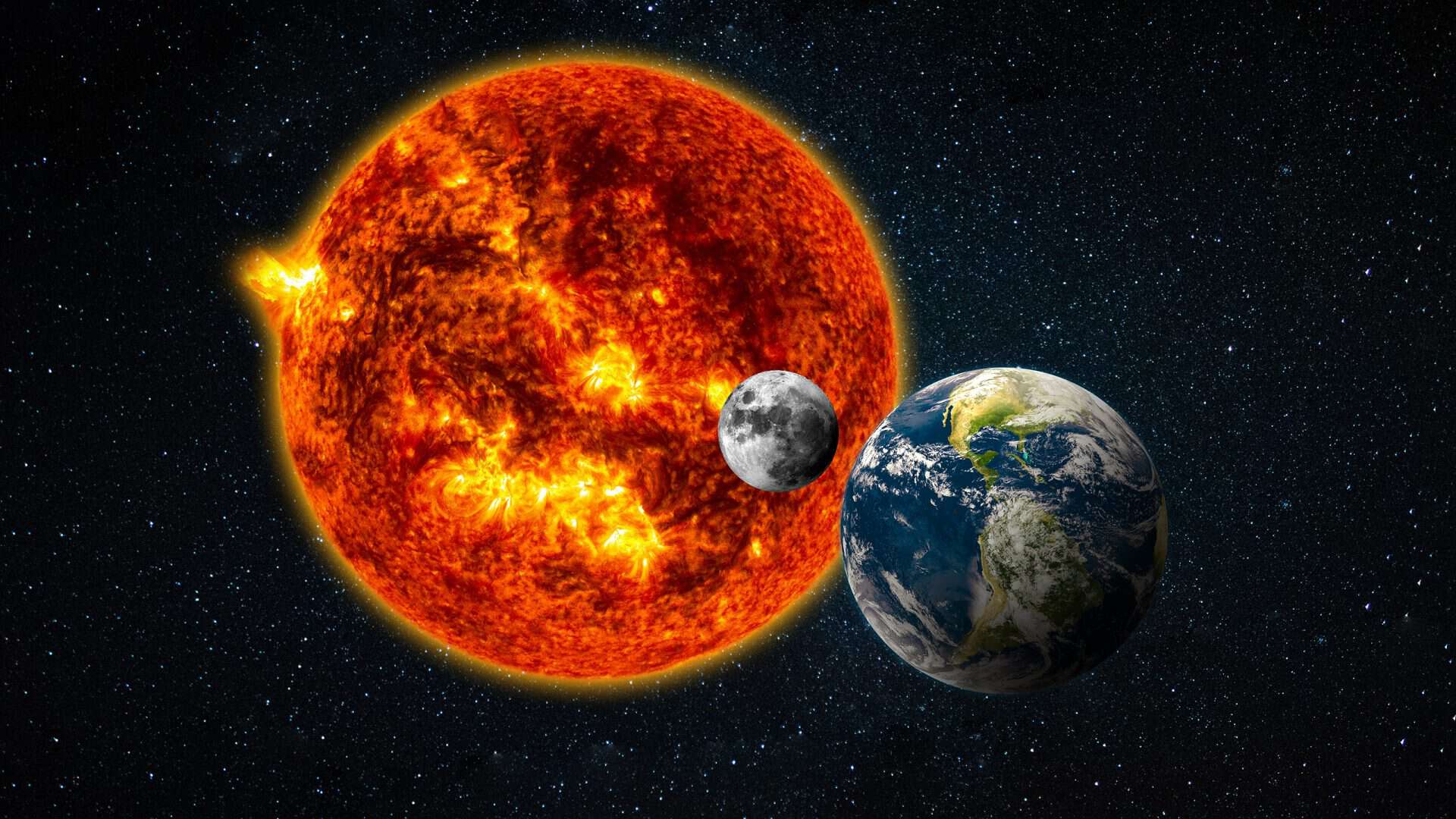 Sol, Lua e Terra