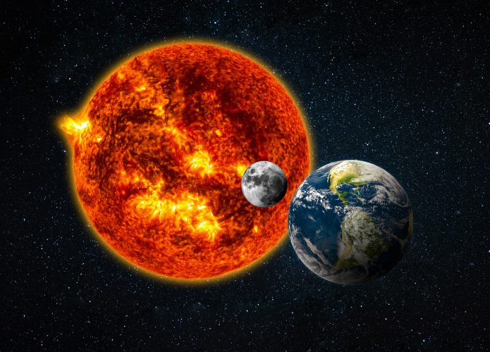 Sol, Lua e Terra