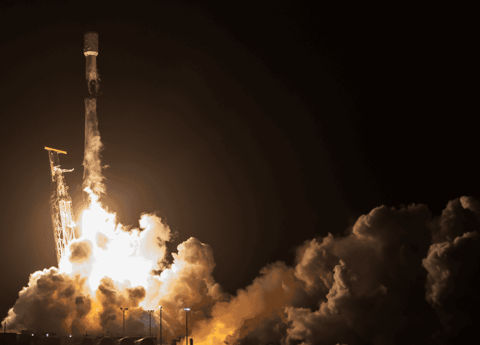 Lançamento do foguete Falcon 9, da SpaceX