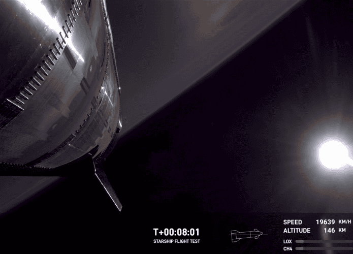 Starship perde o controle no Espaço