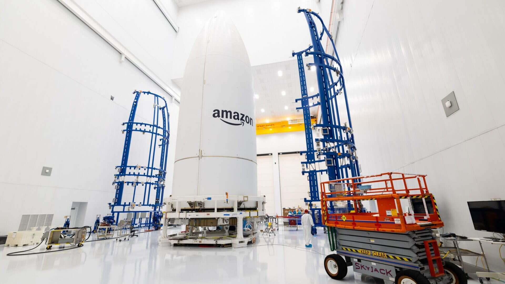 Carga de satlites Kuiper da Amazon