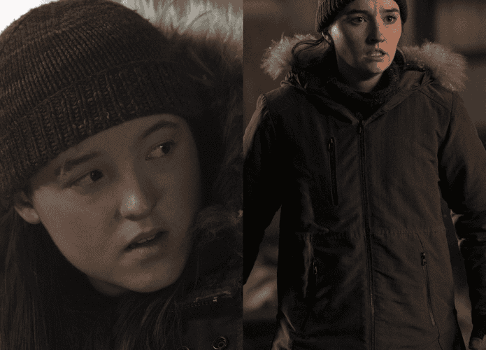 duas meninas de toucas escuras que representam personagens da série The Last Of Us