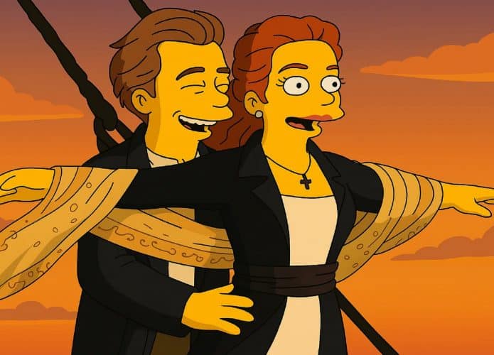 titanic estilo simpsons