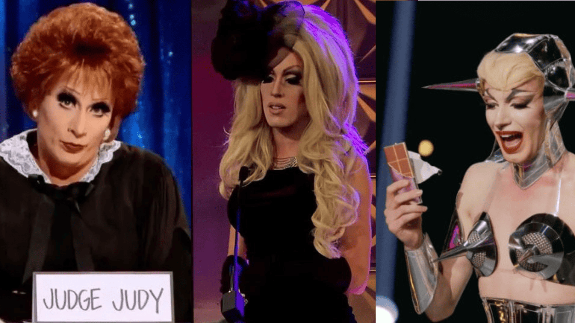Bianca Del Rio, Alaska e Bosco em RuPaul's Drag Race