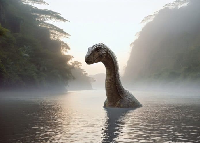Montro do Congo Mokele-Mbembe feito por IA