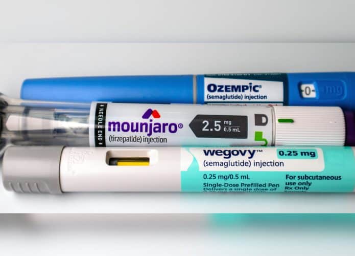 Canetas dos medicamentos Ozempic Mounjaro e WeGovy