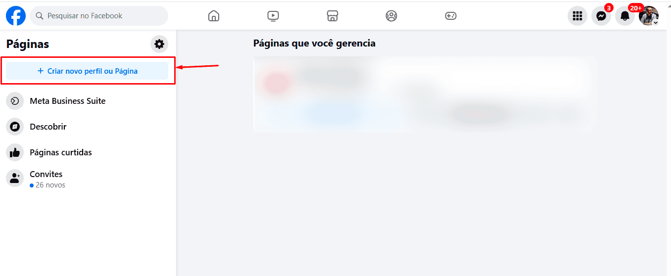 Segundo passo para criar uma página