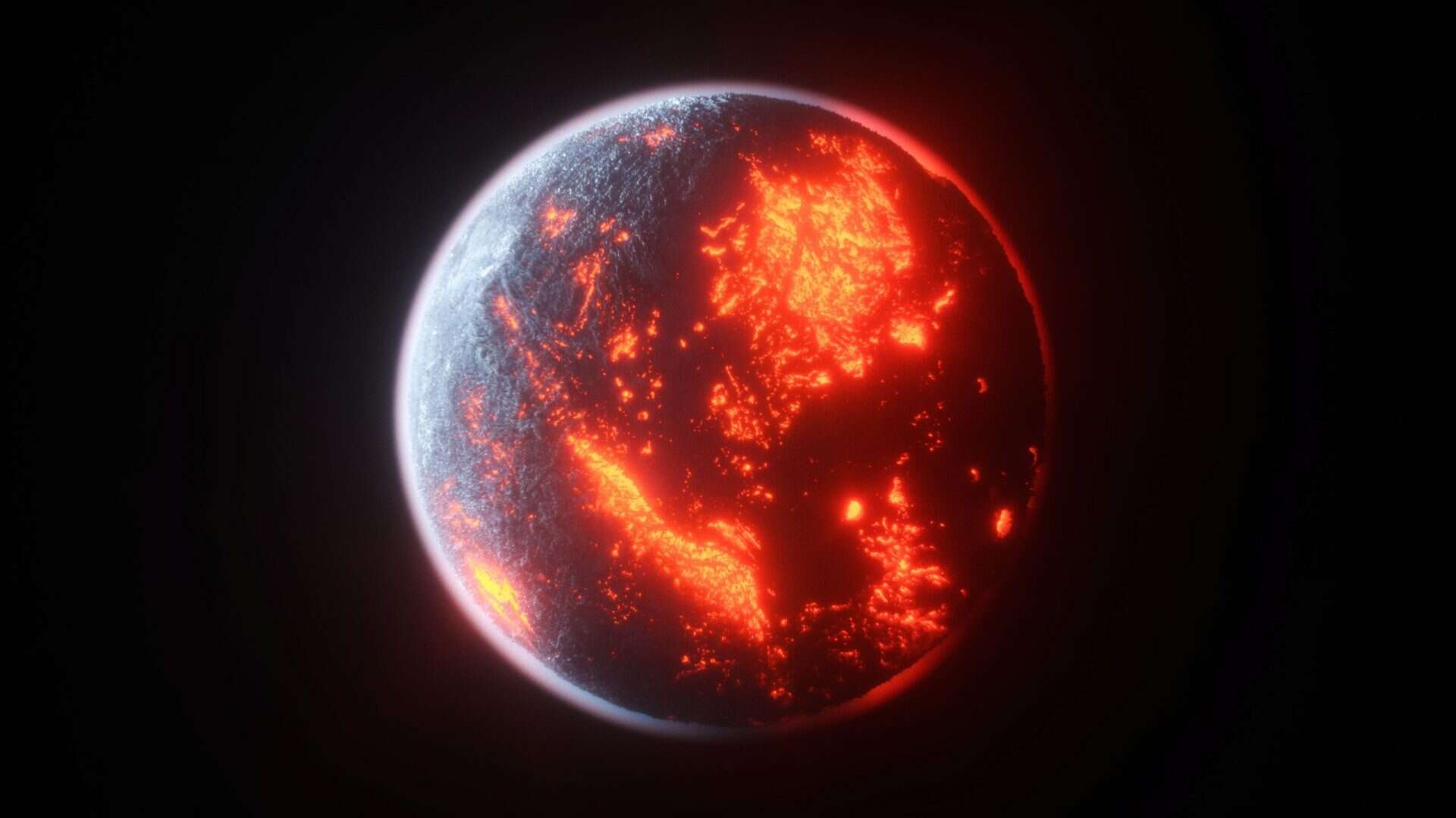 Planeta de magma - Oceano de Lava da Terra