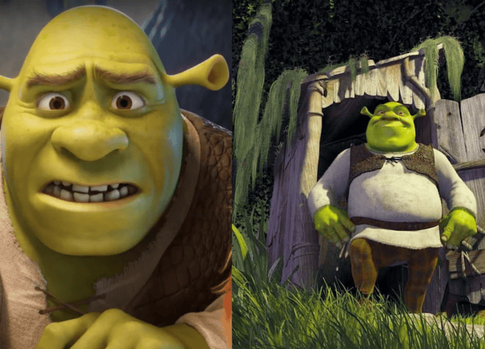 Shrek repaginado vs original