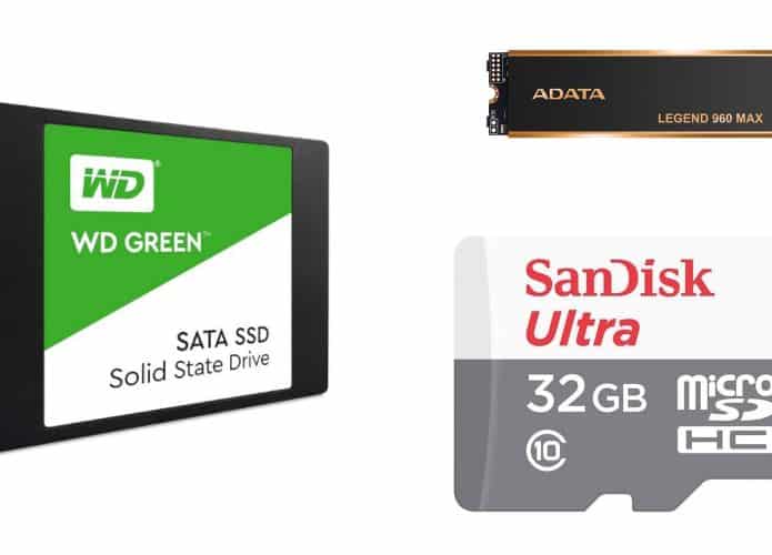 SSD e micro SD em oferta