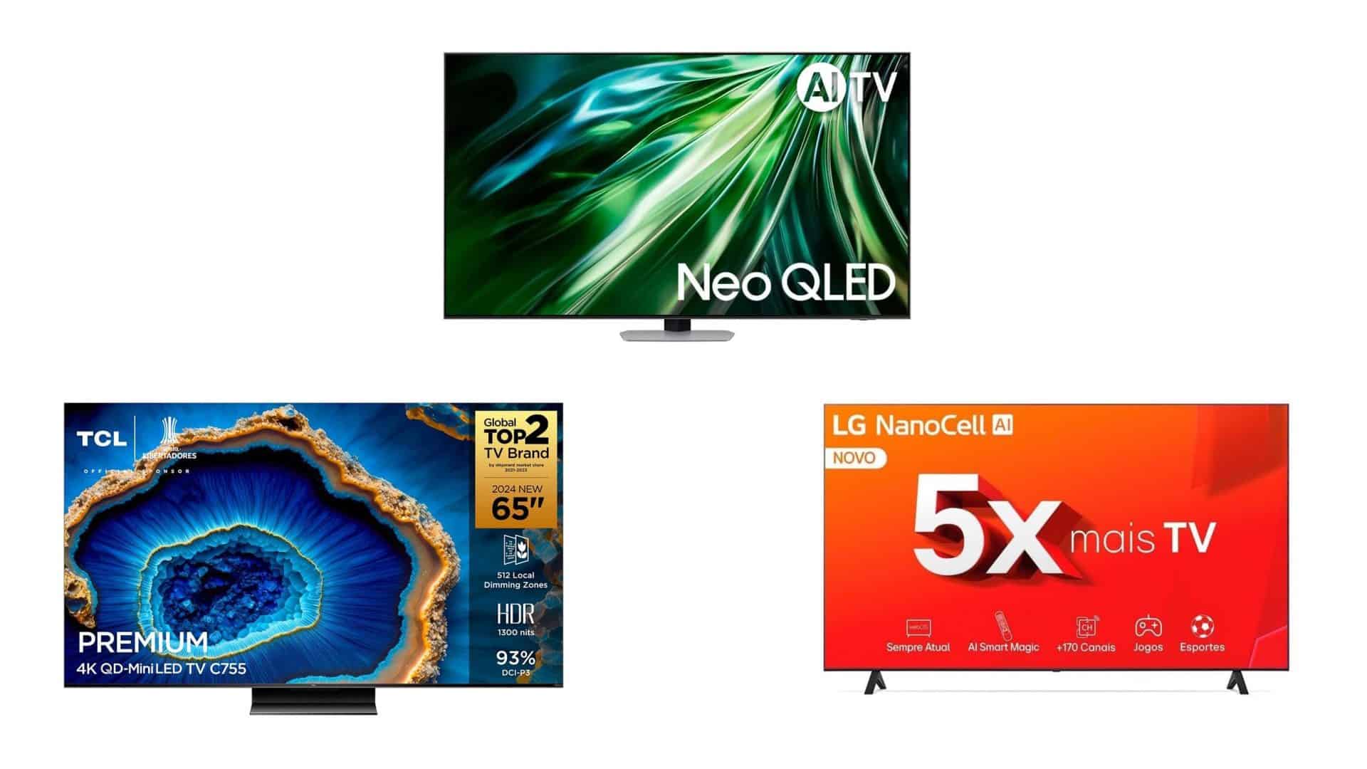 Smart TVs em oferta