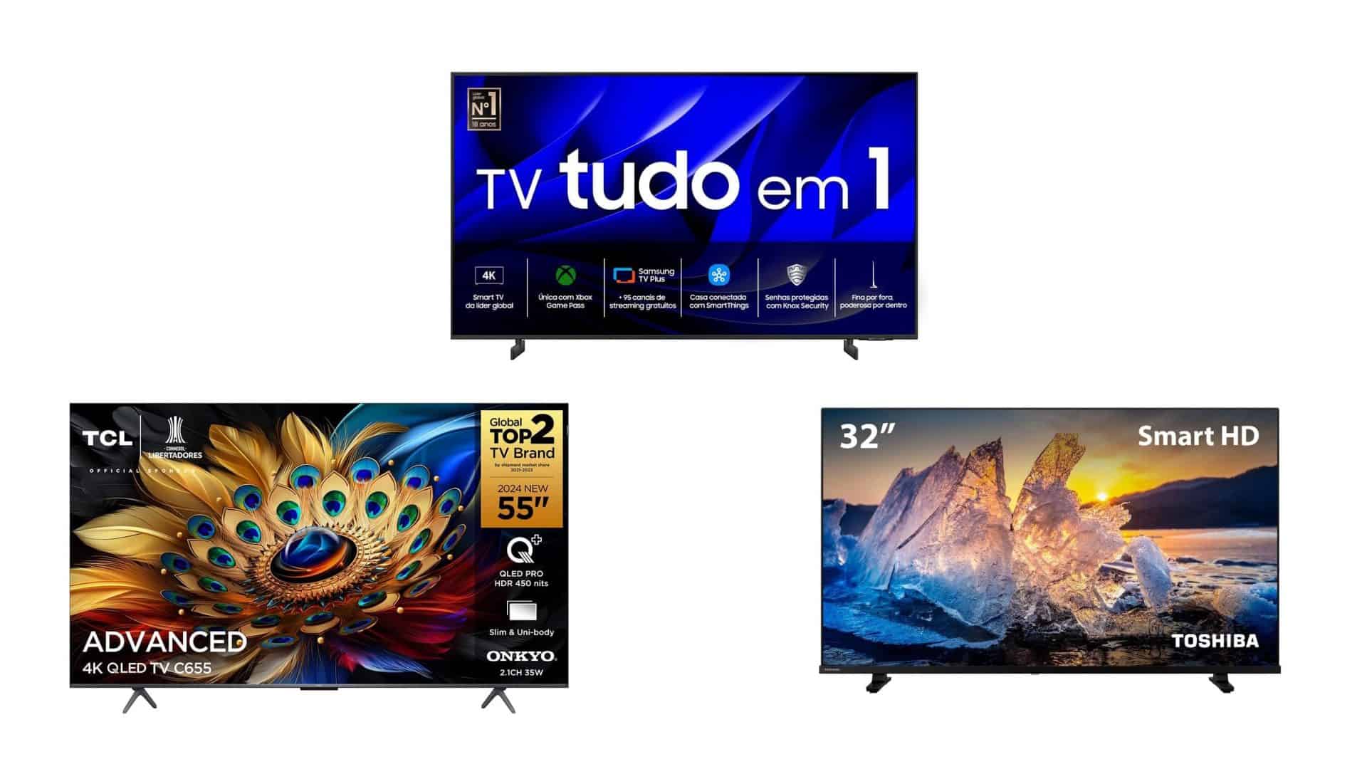 Smart TVs em oferta