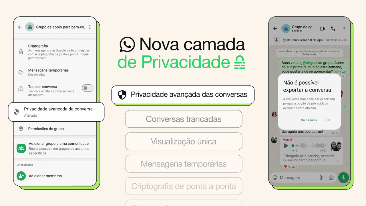 WhatsApp vai tornar suas conversas ainda mais privadas