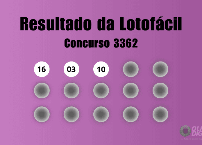 Resultado Lotofácil 3362