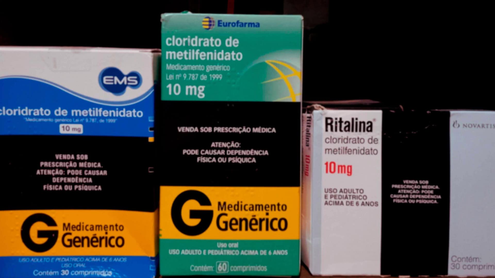 Caixas de Ritalina