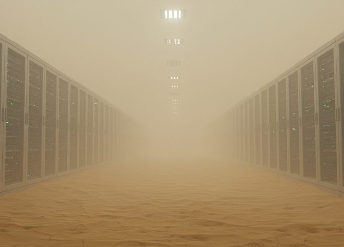 data center em um local deserto