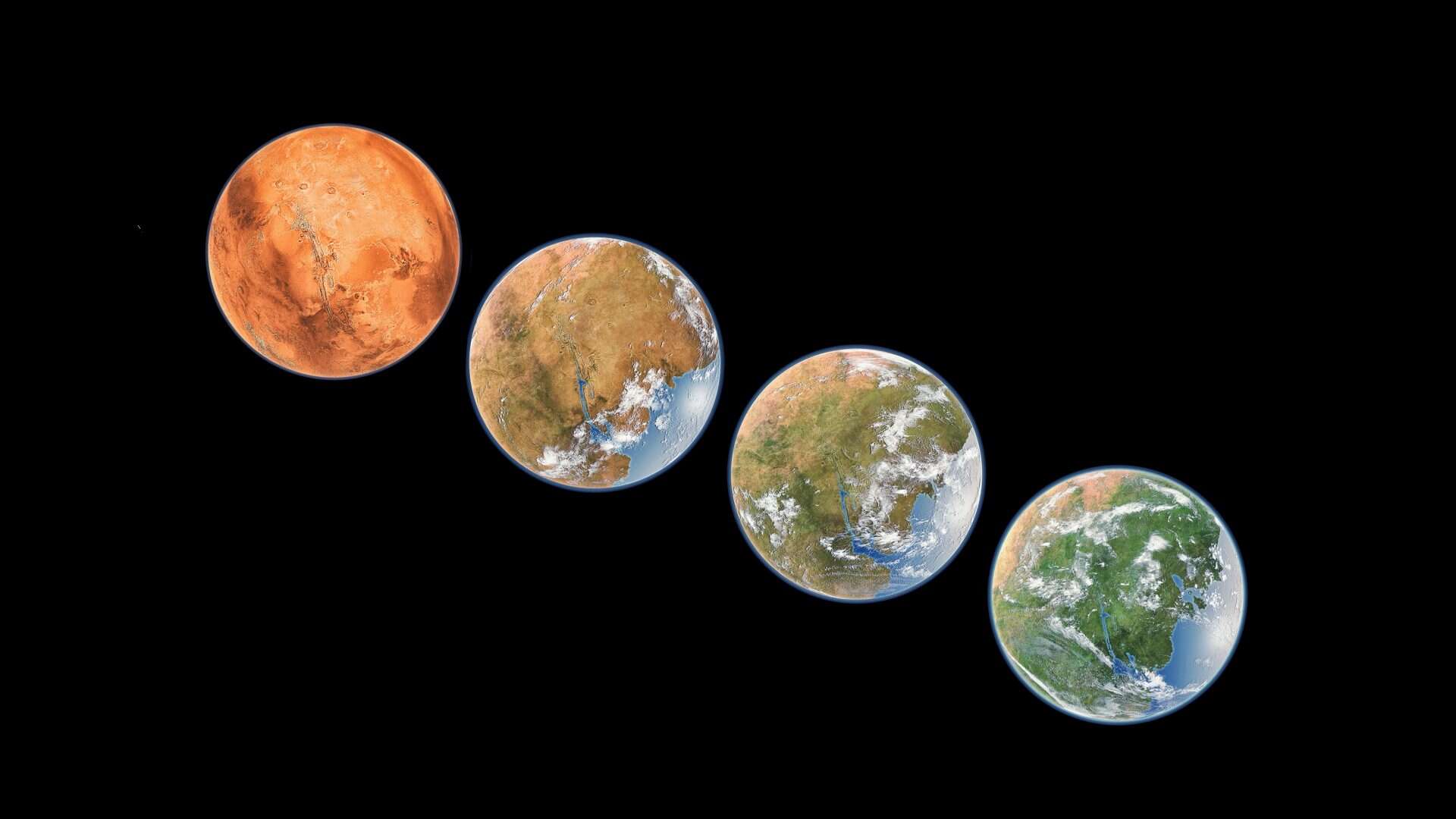 Etapas de terraformação de Marte