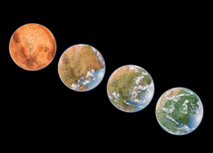 Etapas de terraformação de Marte