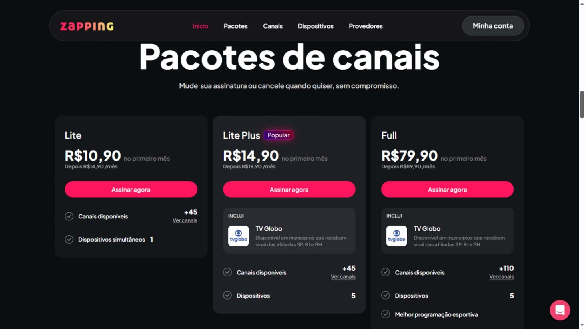 Zapping: assista à TV ao vivo no celular ou computador com esse streaming