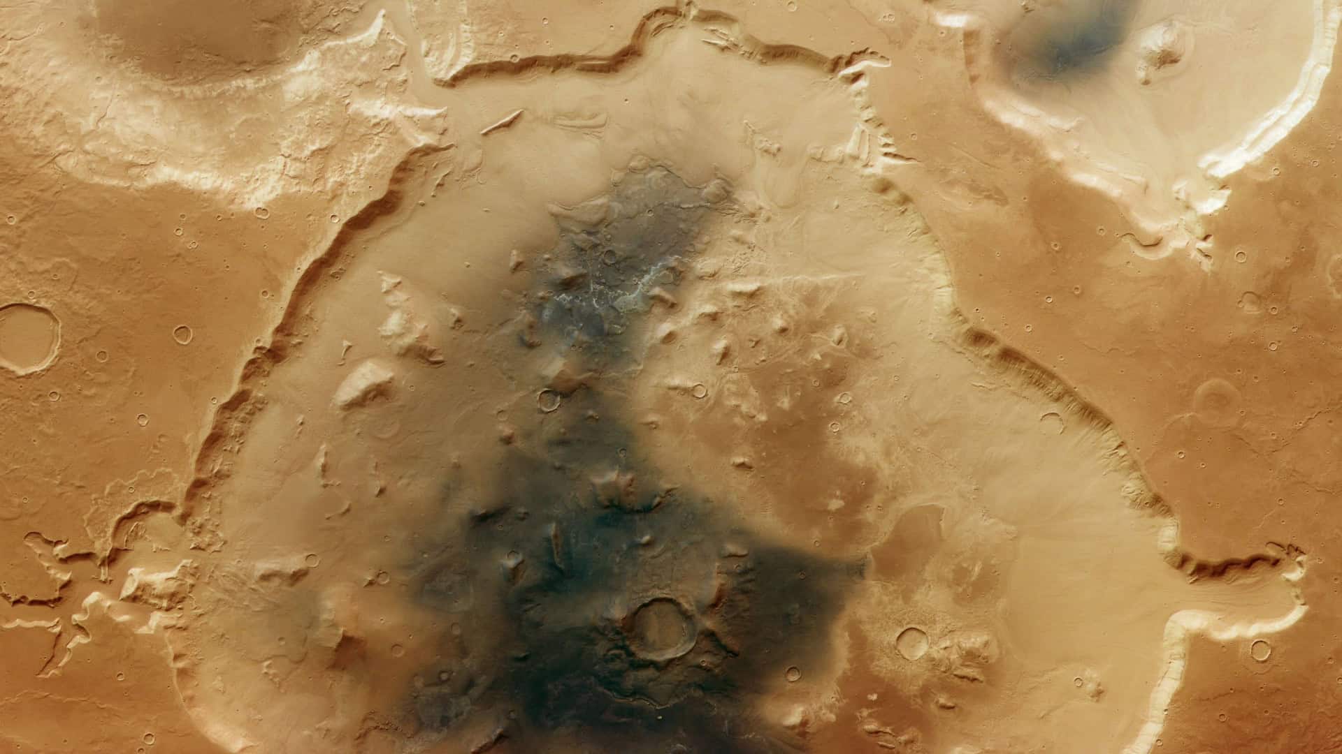 Cratera Deuteronilus Cavus em Marte
