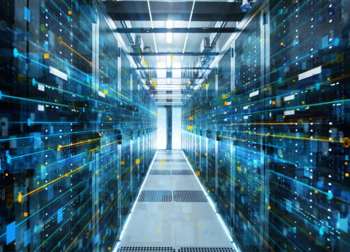 Ilustração de supercomputador