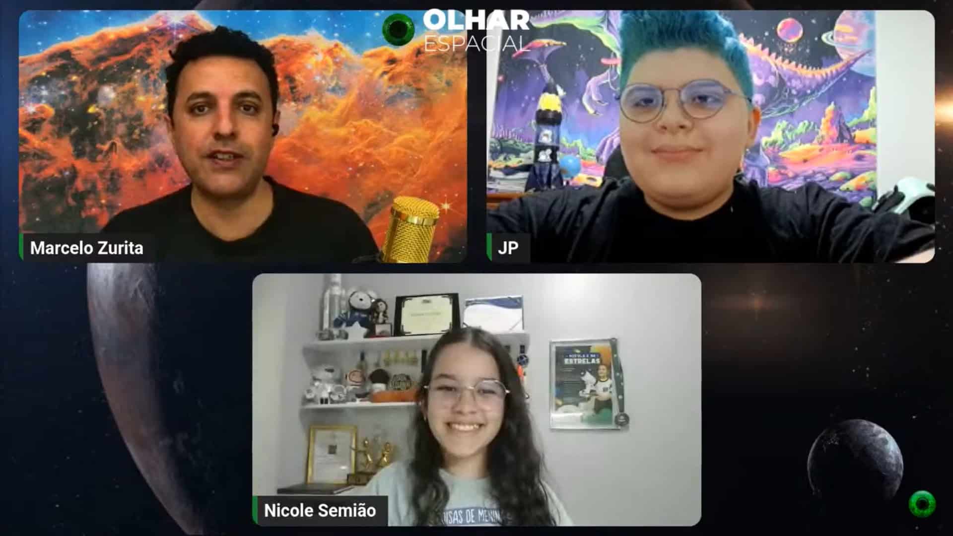 Garotos gênios JP Araújo e Nicolinha m entrevista ao Olhar Espacial