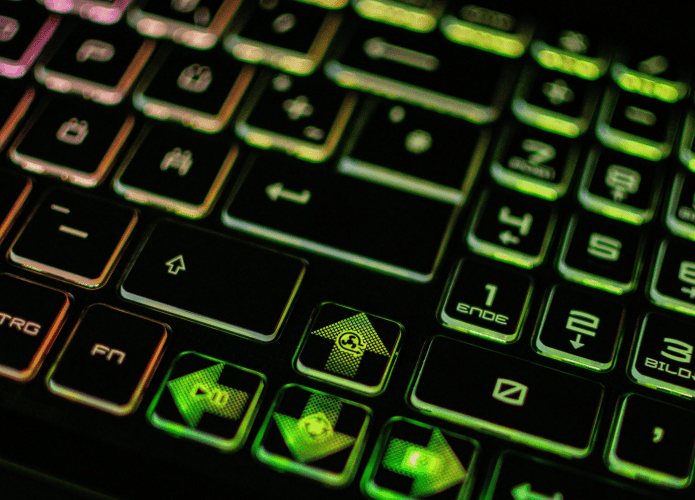Imagem de um teclado magnético