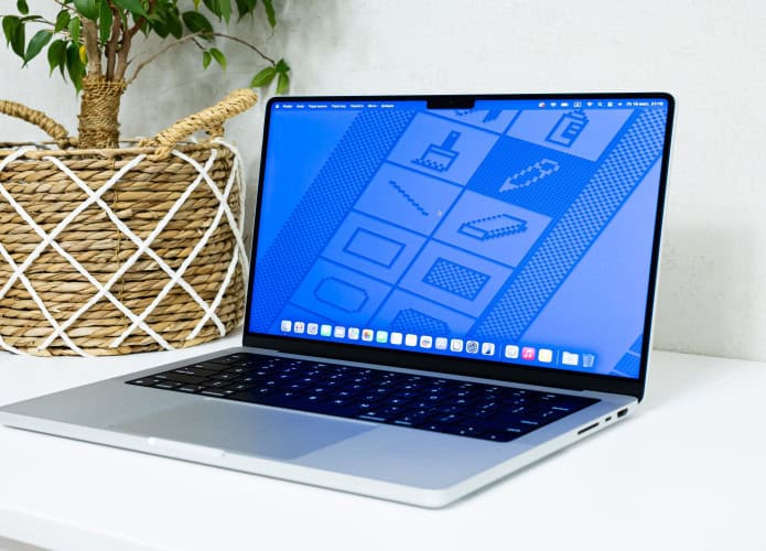 Imagem ilustrativa de um MacBook Pro 14