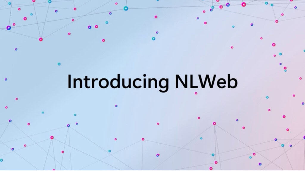 Imagem de capa sobre o novo protocolo NLWeb, da Microsoft