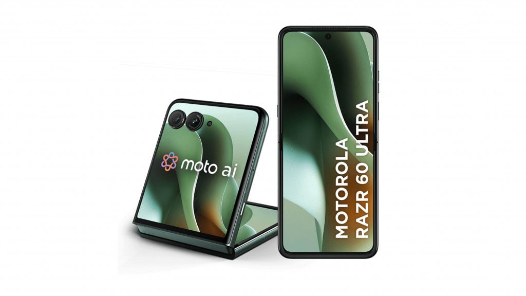 Celular Motorola Razr 60 Ultra reto e dobrado