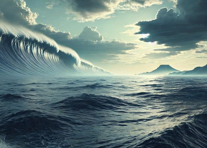 Simulação de um tsunami
