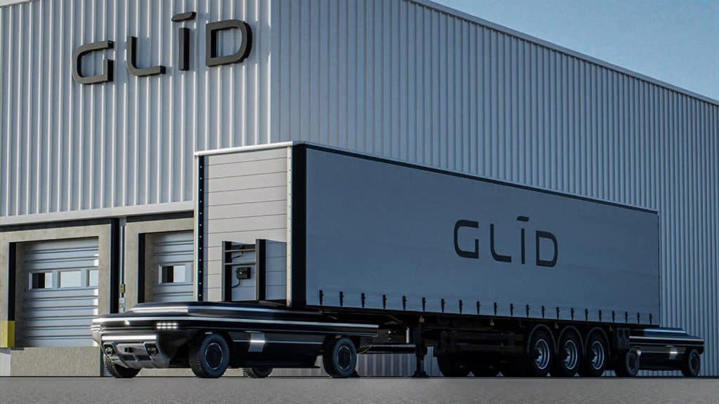 Caminhão de carga autônomo da empresa Glid Technologies
