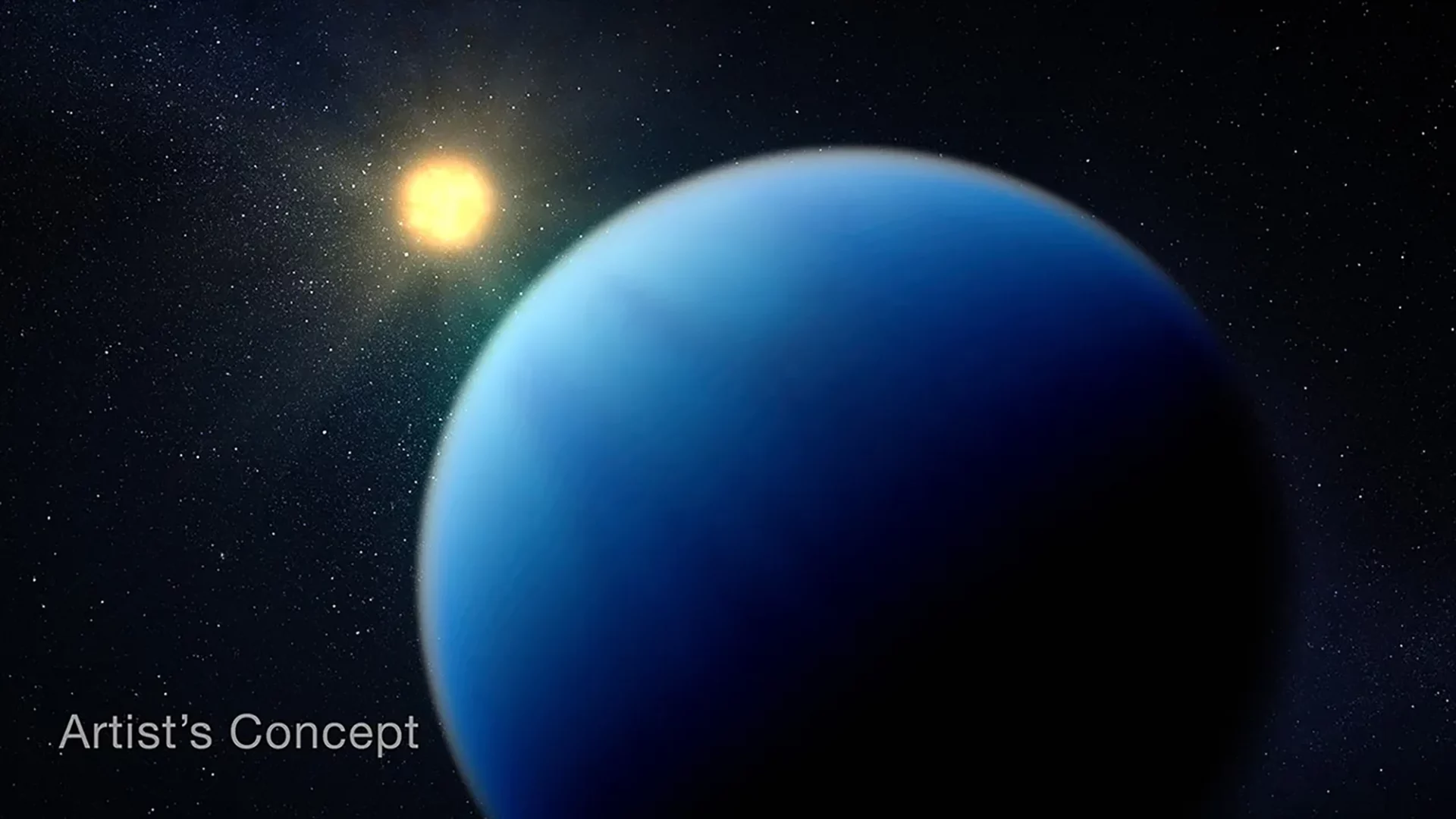 Conceito do exoplaneta analisado pelo James Webb