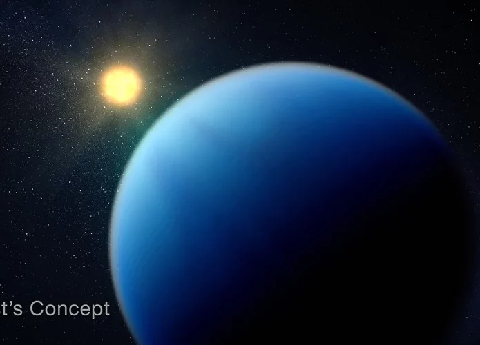 Conceito do exoplaneta analisado pelo James Webb