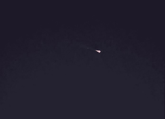 Objeto luminoso cruzando o céu do Distrito Federal
