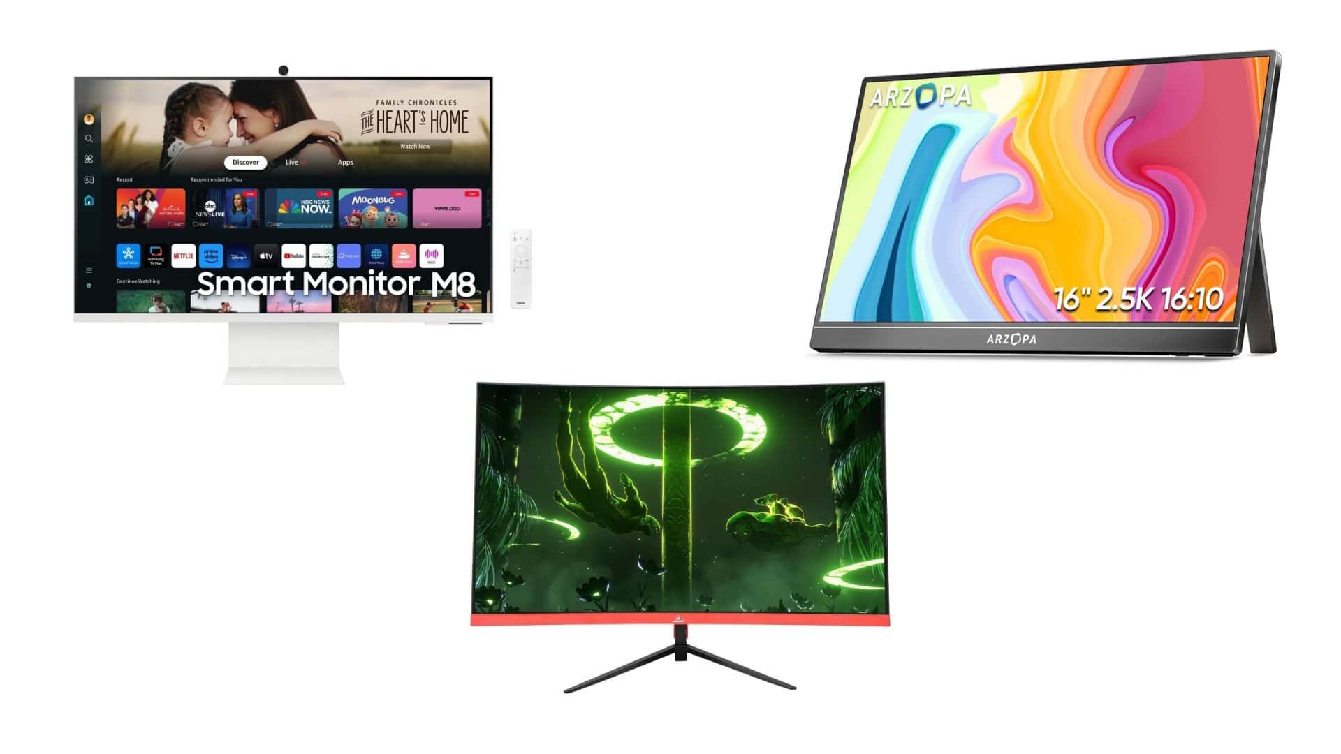Monitores em oferta