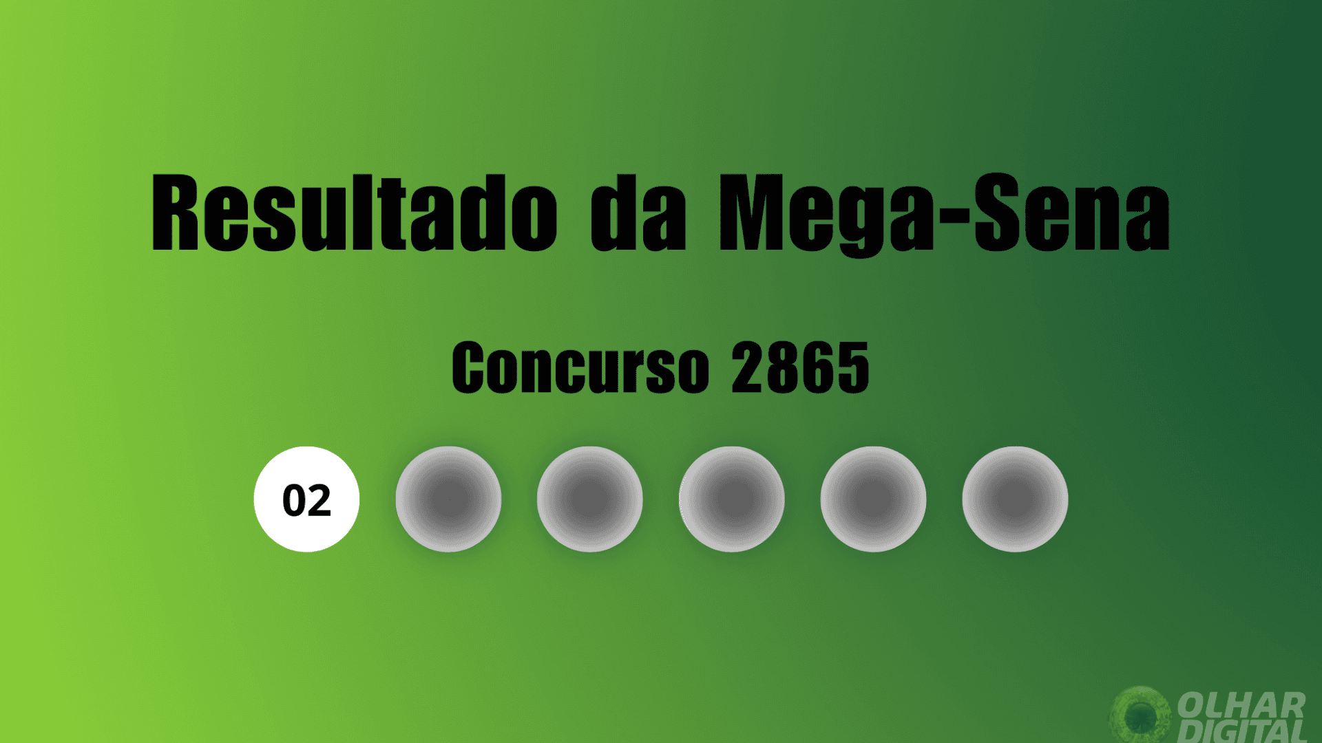 Resultado da Mega-Sena concurso 2865