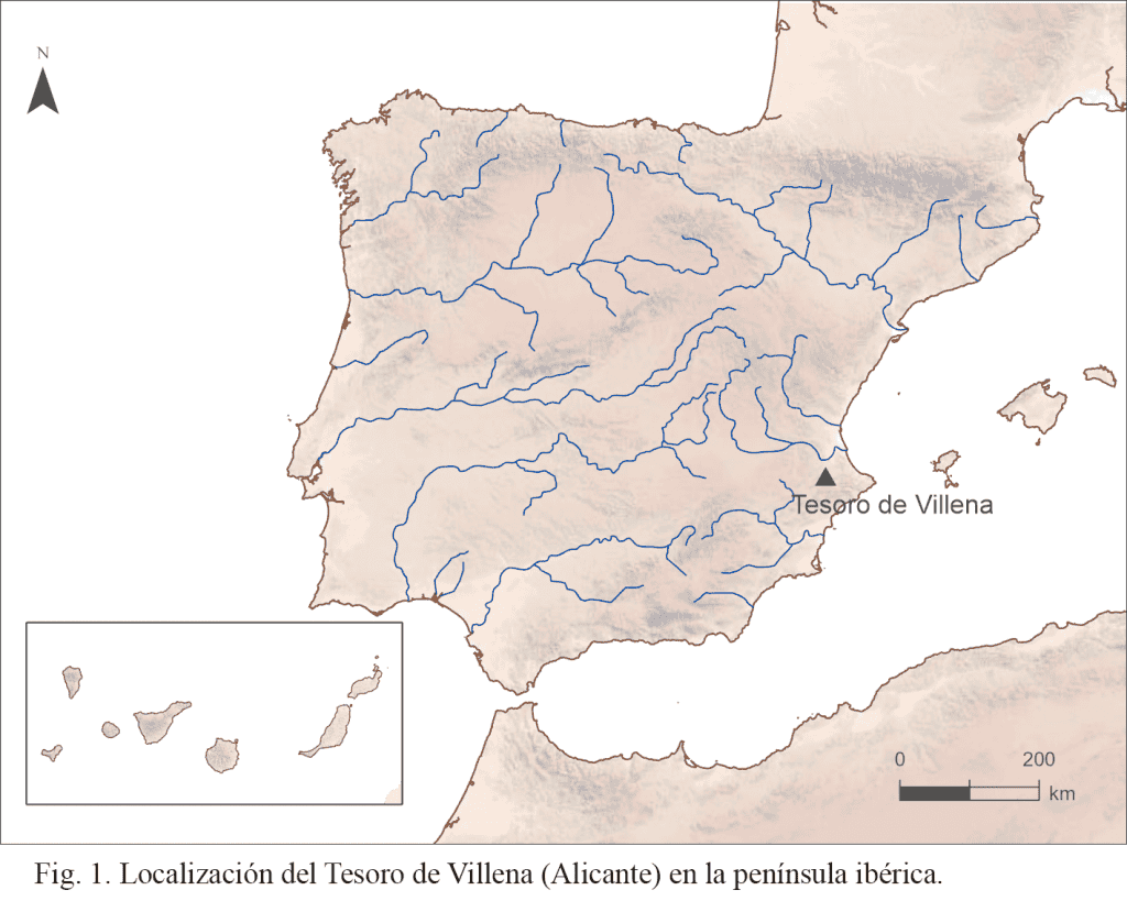 localização onde o tesouro de villena foi encontrado