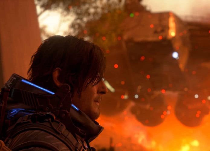 Personagem Sam no jogo Death Stranding 2