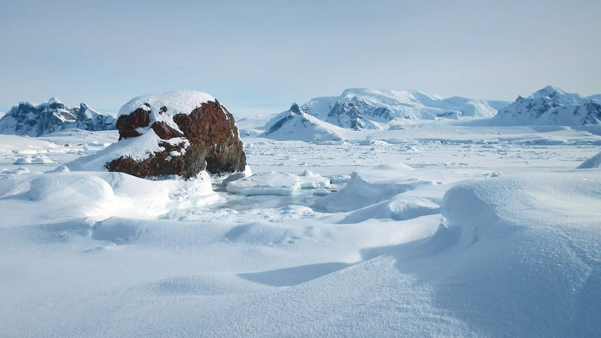 Paisagem na Antártica