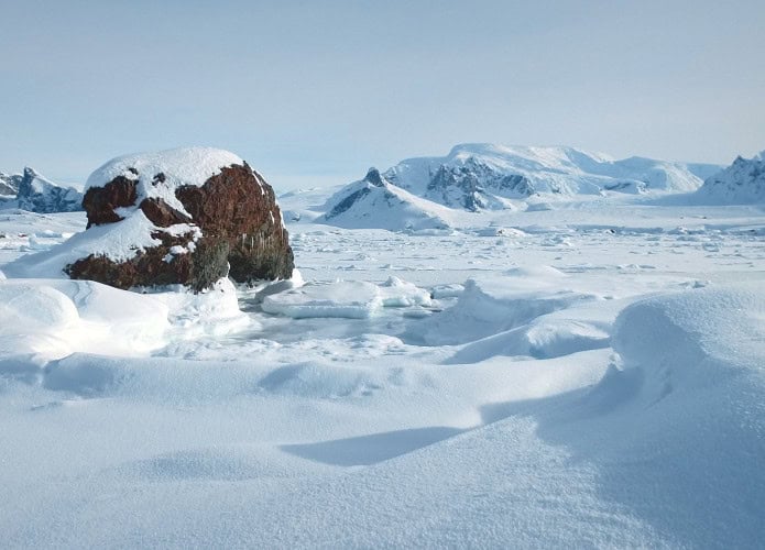 Paisagem na Antártica