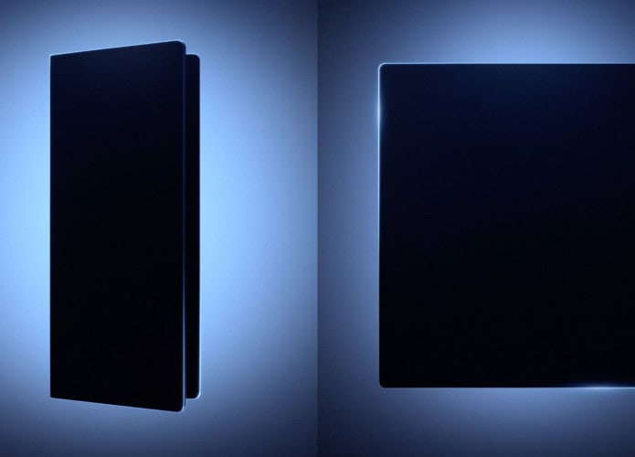 Montagem com frames de teaser sobre novo Galaxy Ultra dobrável